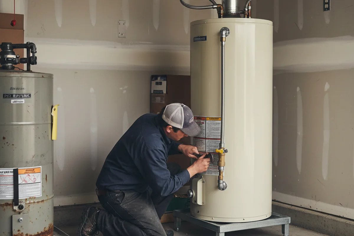 Water heater and shutoff valve replacement in Picher